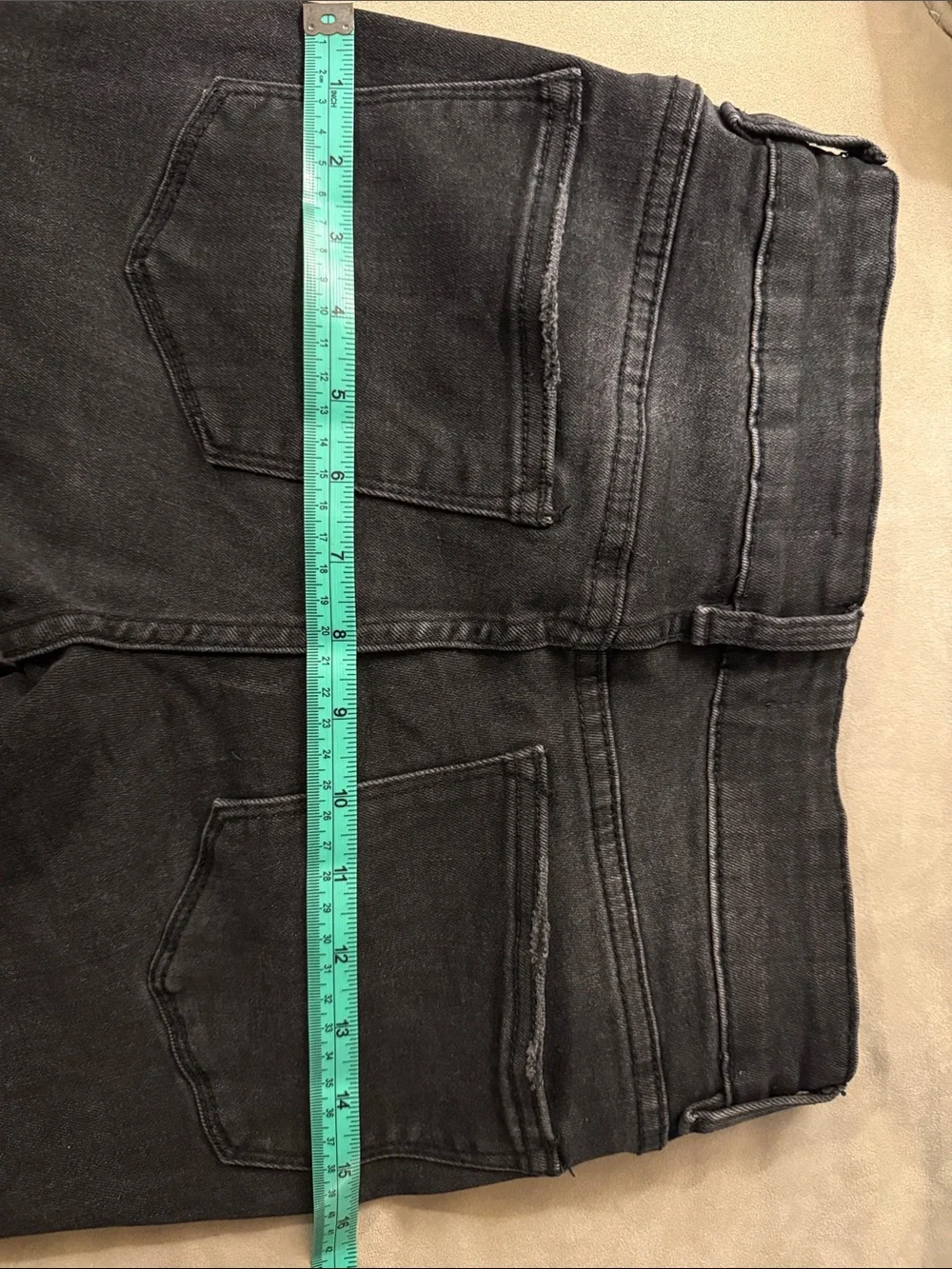 Flying Monkey Black Mid-Rise Stretch Denim Raw Hem Skinny Jeans Women’s size 26